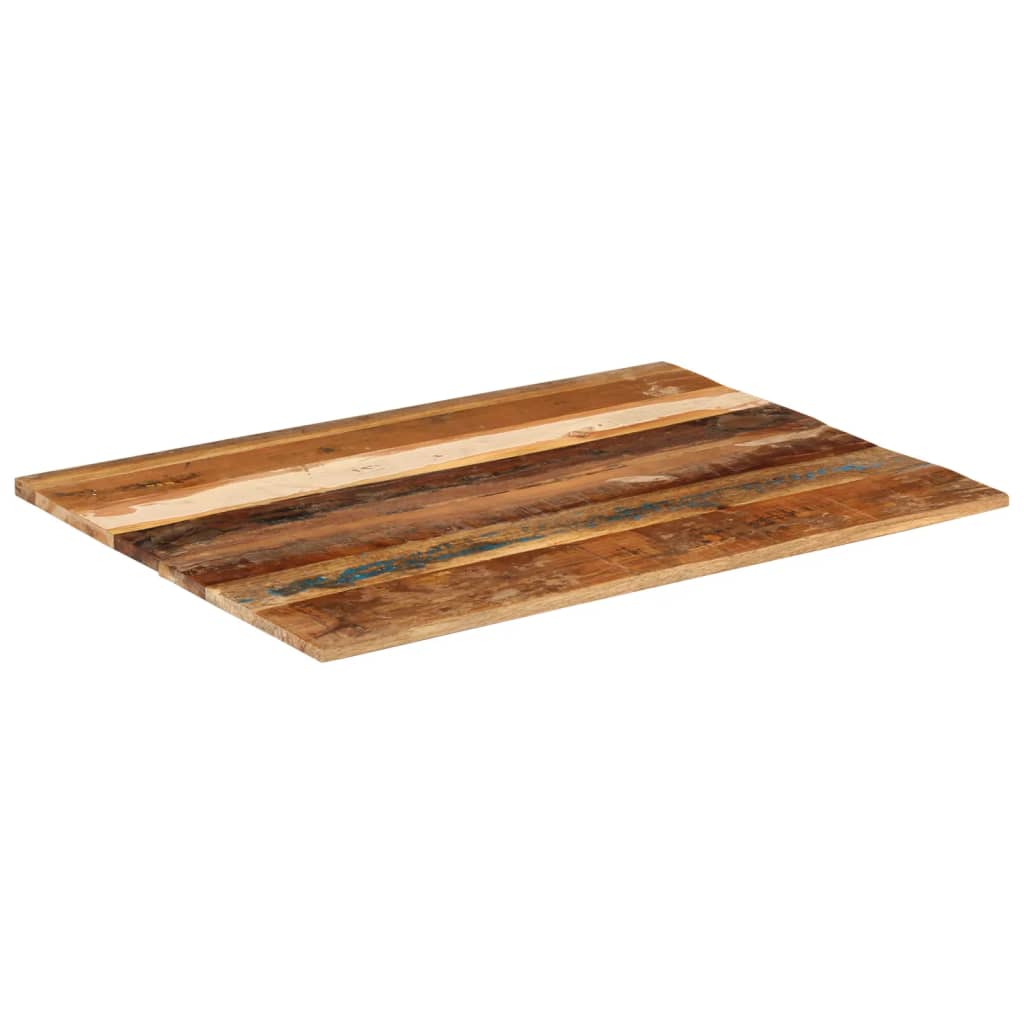 Tafelblad Rechthoekig 5-6 Mm 60X80 Cm 60 x 80 cm 15-16 mm massief gerecycled hout