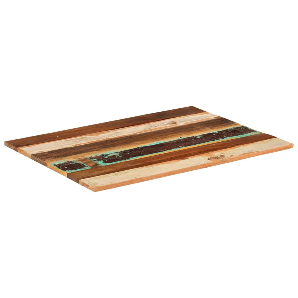 Tafelblad Rechthoekig 5-6 Mm 60X80 Cm 60 x 80 cm 15-16 mm massief gerecycled hout