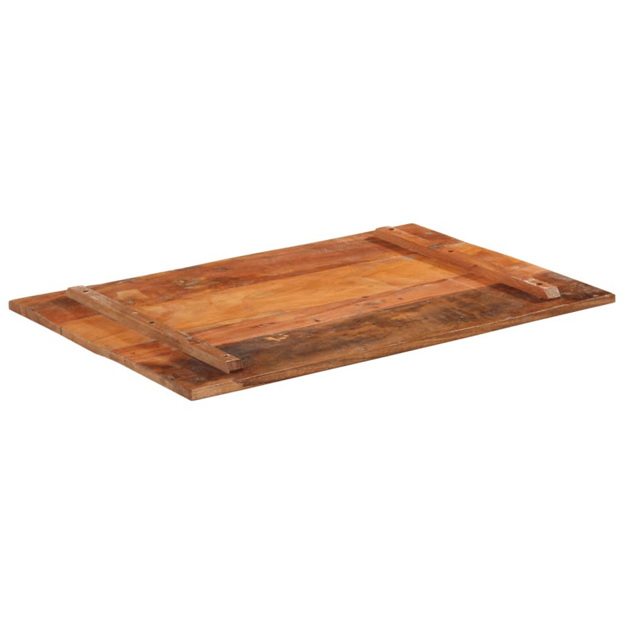 Tafelblad Rechthoekig 5-6 Mm 60X90 Cm 60 x 90 cm 15-16 mm massief gerecycled hout