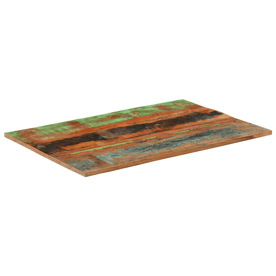 Tafelblad Rechthoekig 5-6 Mm 60X90 Cm 60 x 90 cm 15-16 mm massief gerecycled hout