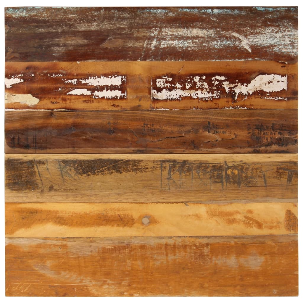 Tafelblad Vierkant 5-6 Mm 70X70 Cm 70 x 70 cm 15-16 mm massief gerecycled hout