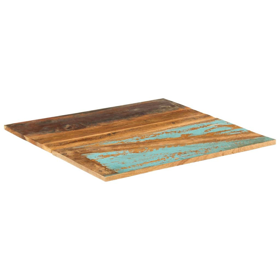 Tafelblad Vierkant 5-6 Mm 70X70 Cm 70 x 70 cm 15-16 mm massief gerecycled hout
