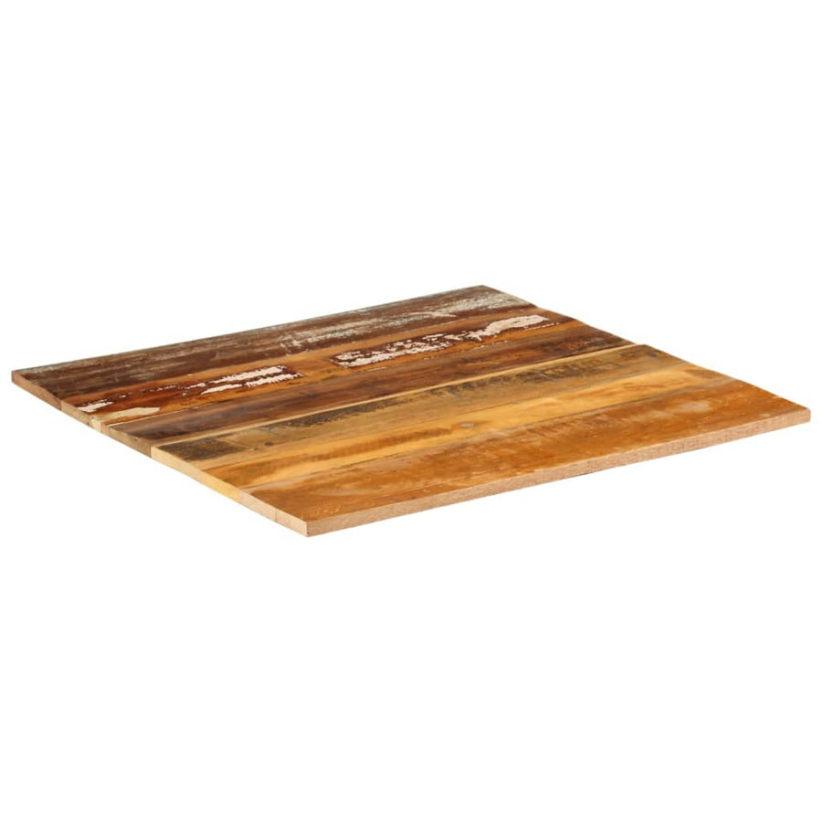 Tafelblad Vierkant 5-6 Mm 70X70 Cm 70 x 70 cm 15-16 mm massief gerecycled hout