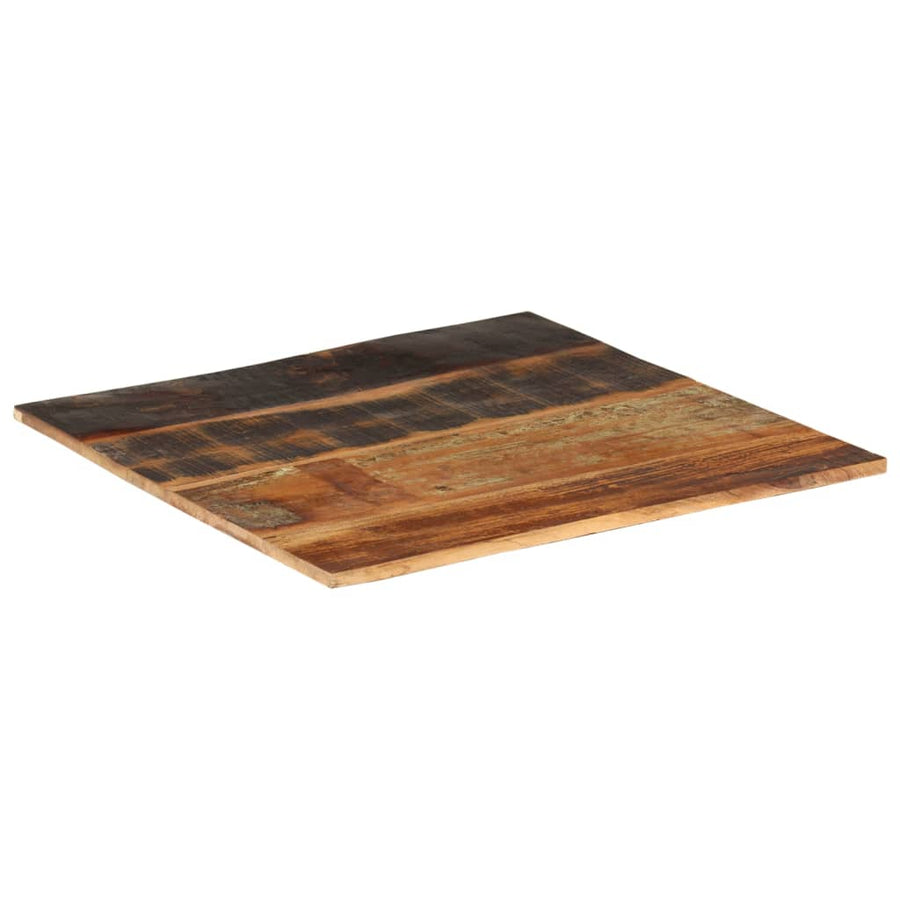 Tafelblad Vierkant 5-6 Mm 70X70 Cm 70 x 70 cm 15-16 mm massief gerecycled hout