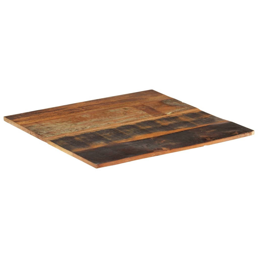 Tafelblad Vierkant 5-6 Mm 70X70 Cm 70 x 70 cm 15-16 mm massief gerecycled hout