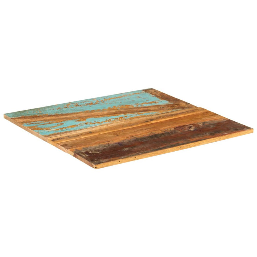 Tafelblad Vierkant 5-6 Mm 70X70 Cm 70 x 70 cm 15-16 mm massief gerecycled hout