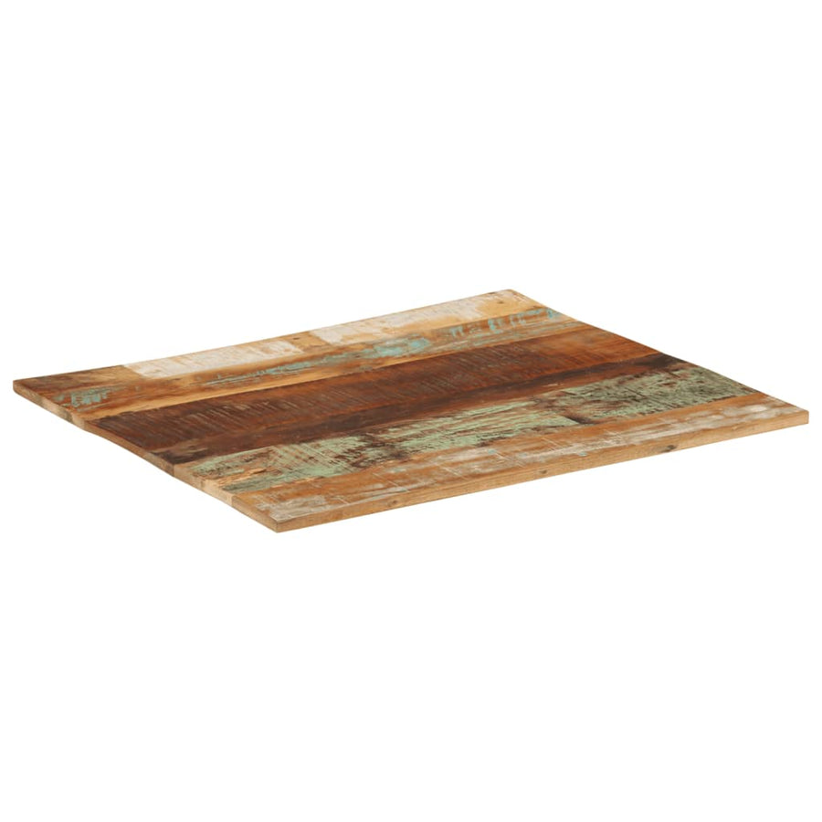Tafelblad Rechthoekig 5-6 Mm 70X80 Cm 70 x 80 cm 15-16 mm massief gerecycled hout