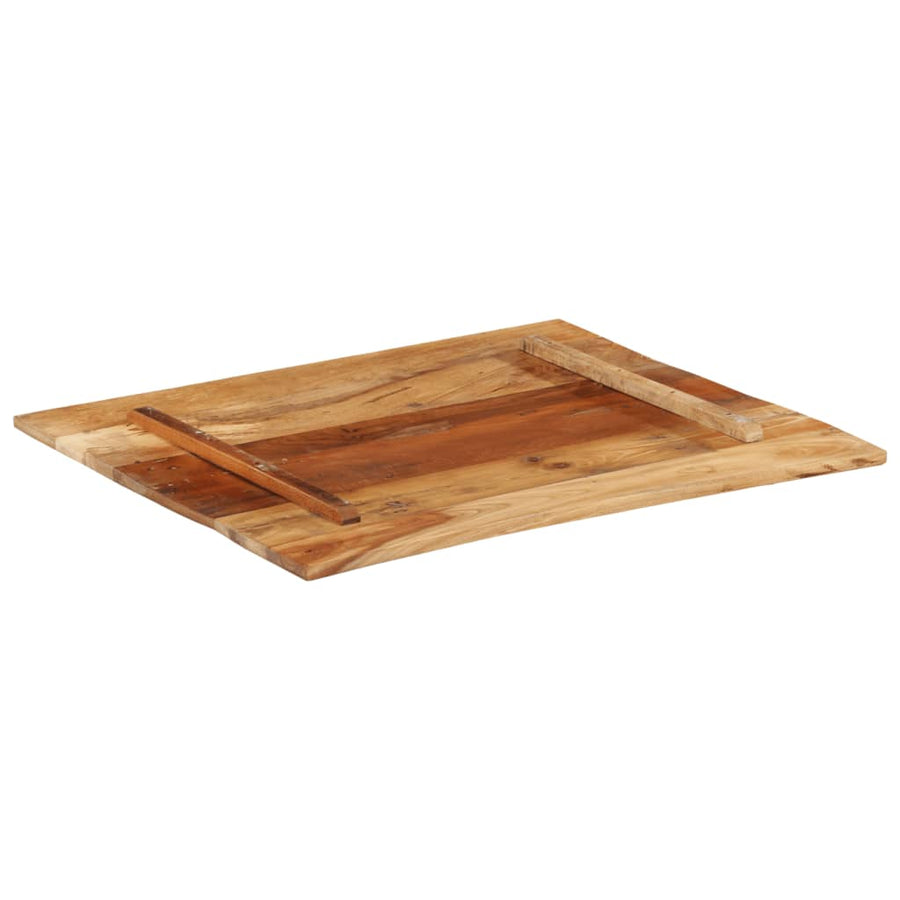 Tafelblad Rechthoekig 5-6 Mm 70X80 Cm 70 x 80 cm 15-16 mm massief gerecycled hout