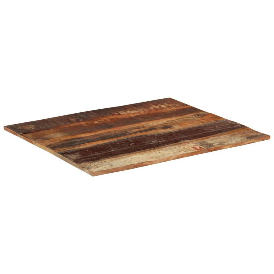 Tafelblad Rechthoekig 5-6 Mm 70X80 Cm 70 x 80 cm 15-16 mm massief gerecycled hout