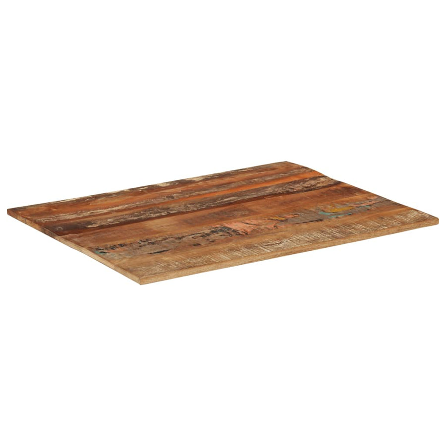 Tafelblad Rechthoekig 5-6 Mm 70X90 Cm 70 x 90 cm 15-16 mm massief gerecycled hout