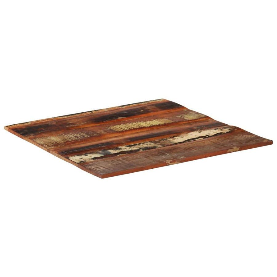 Tafelblad Vierkant 5-6 Mm 80X80 Cm 80 x 80 cm 15-16 mm massief gerecycled hout