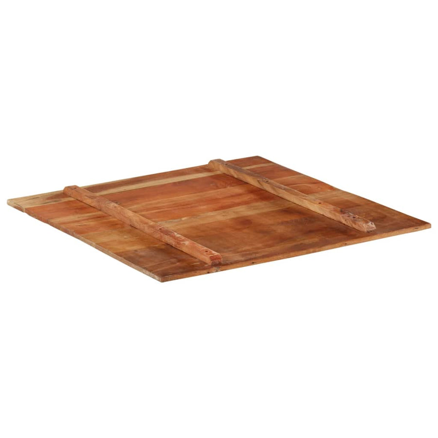 Tafelblad Vierkant 5-6 Mm 80X80 Cm 80 x 80 cm 15-16 mm massief gerecycled hout