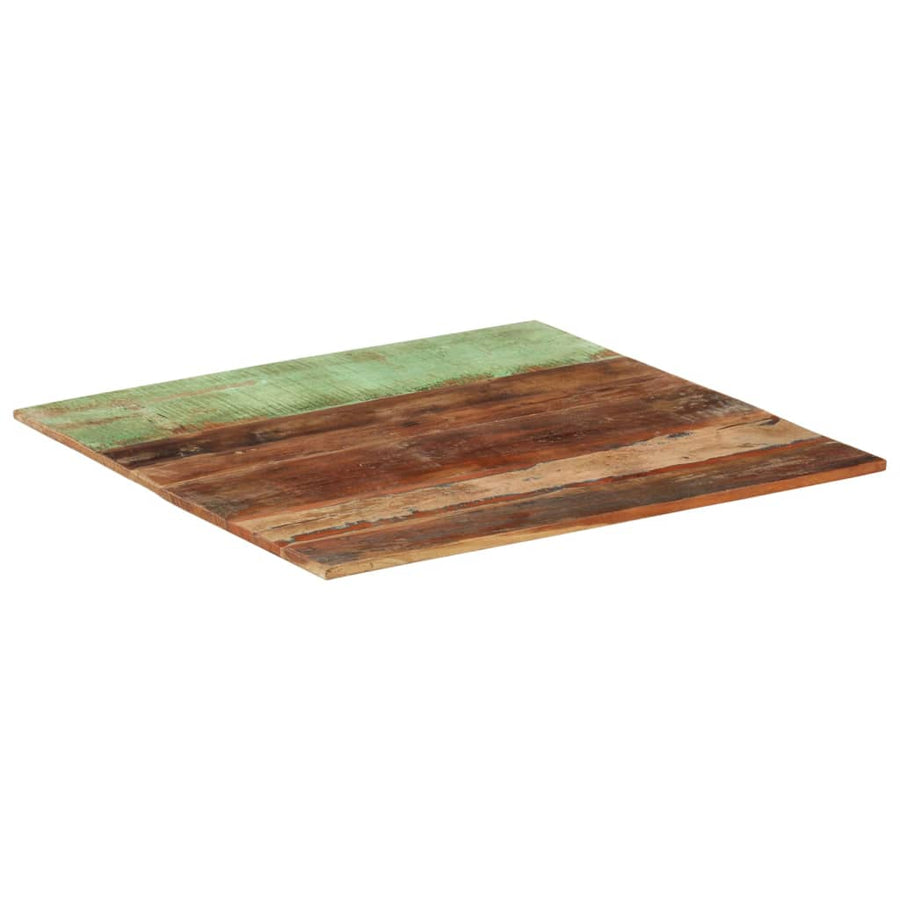 Tafelblad Vierkant 5-6 Mm 80X80 Cm 80 x 80 cm 15-16 mm massief gerecycled hout