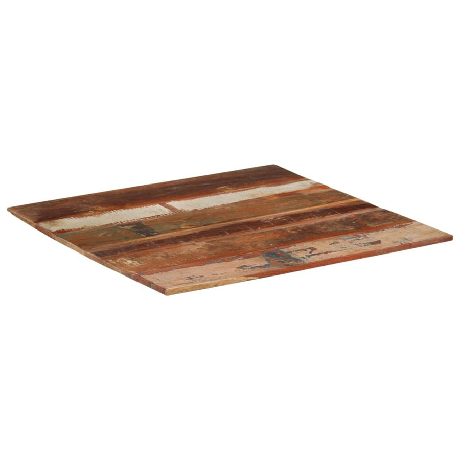 Tafelblad Vierkant 5-6 Mm 80X80 Cm 80 x 80 cm 15-16 mm massief gerecycled hout