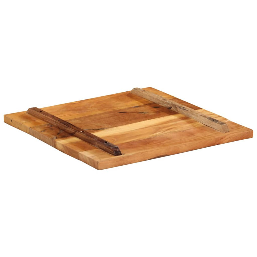Tafelblad Vierkant 25-27 Mm 60X60 Cm 60 x 60 cm 25-27 mm massief gerecycled hout