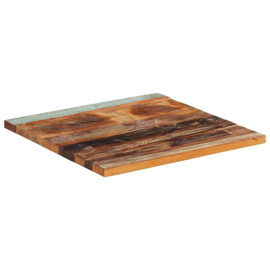 Tafelblad Vierkant 25-27 Mm 60X60 Cm 60 x 60 cm 25-27 mm massief gerecycled hout