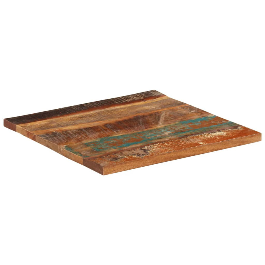 Tafelblad Vierkant 25-27 Mm 60X60 Cm 60 x 60 cm 25-27 mm massief gerecycled hout