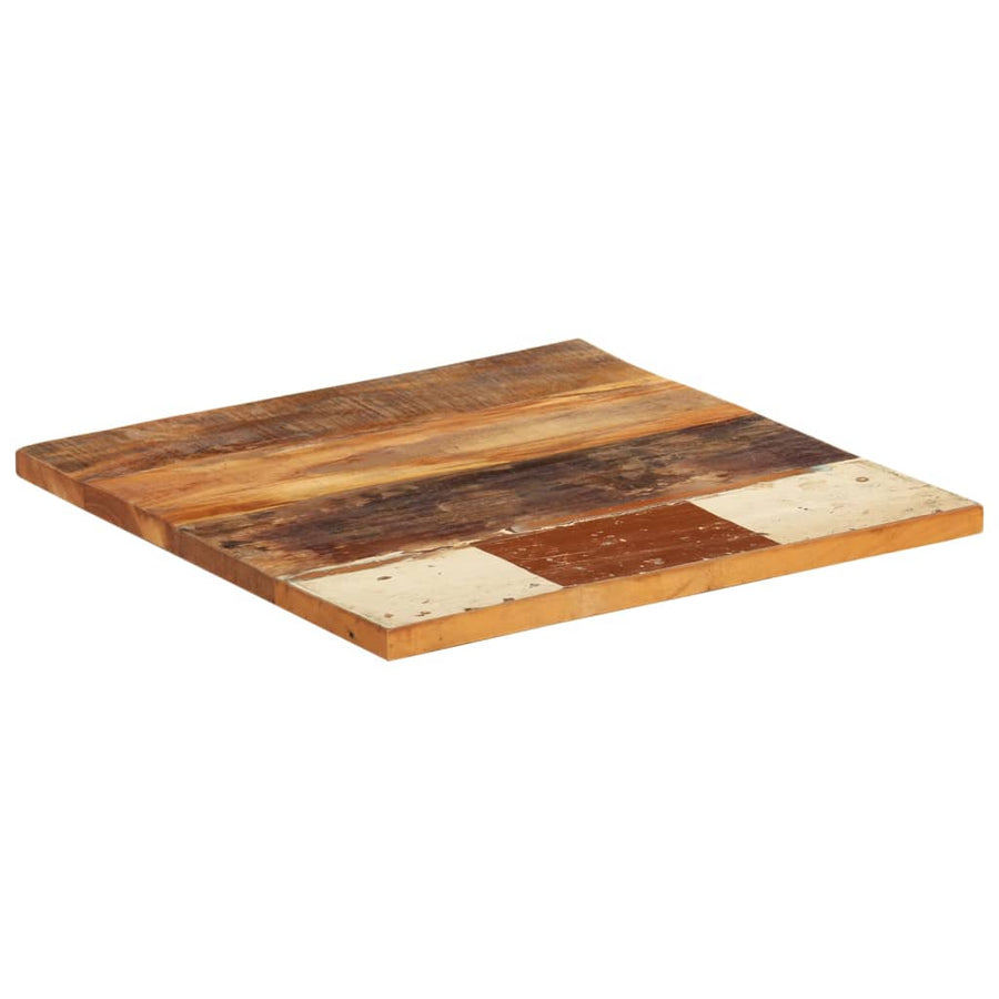 Tafelblad Vierkant 25-27 Mm 60X60 Cm 60 x 60 cm 25-27 mm massief gerecycled hout