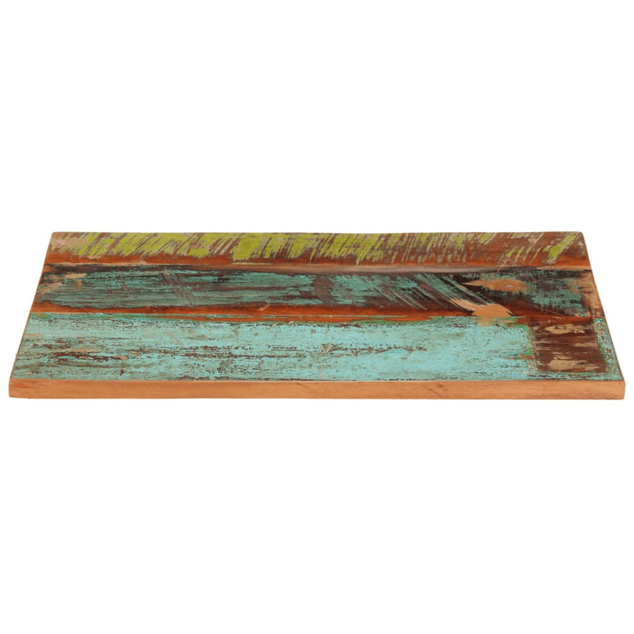 Tafelblad Rechthoekig 25-27 Mm 60X80 Cm Massief Gerecycled Hout 1 60 x 80 cm 25-27 mm