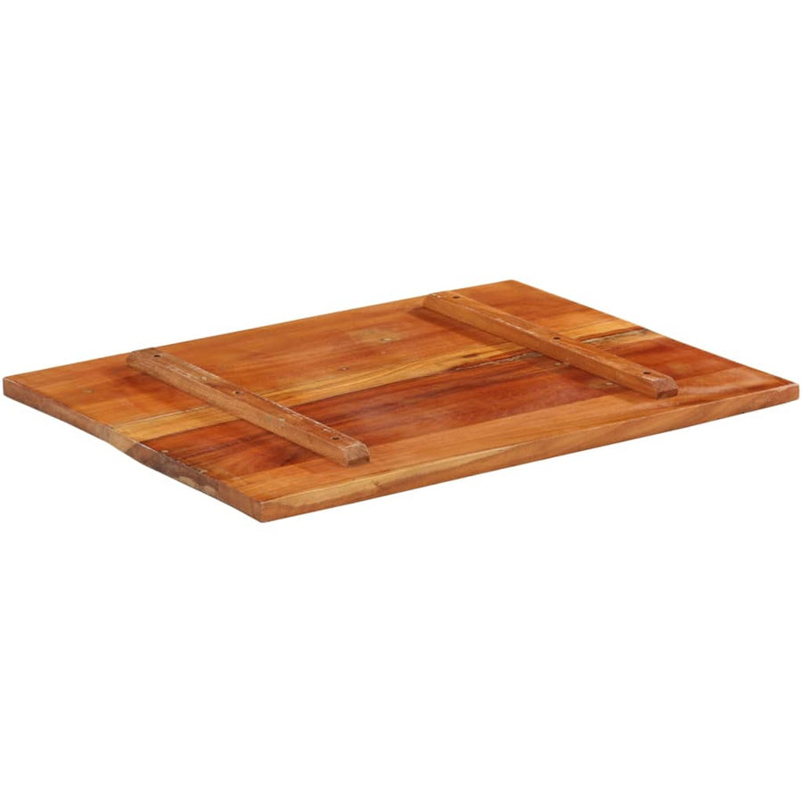 Tafelblad Rechthoekig 25-27 Mm 60X80 Cm Massief Gerecycled Hout 1 60 x 80 cm 25-27 mm