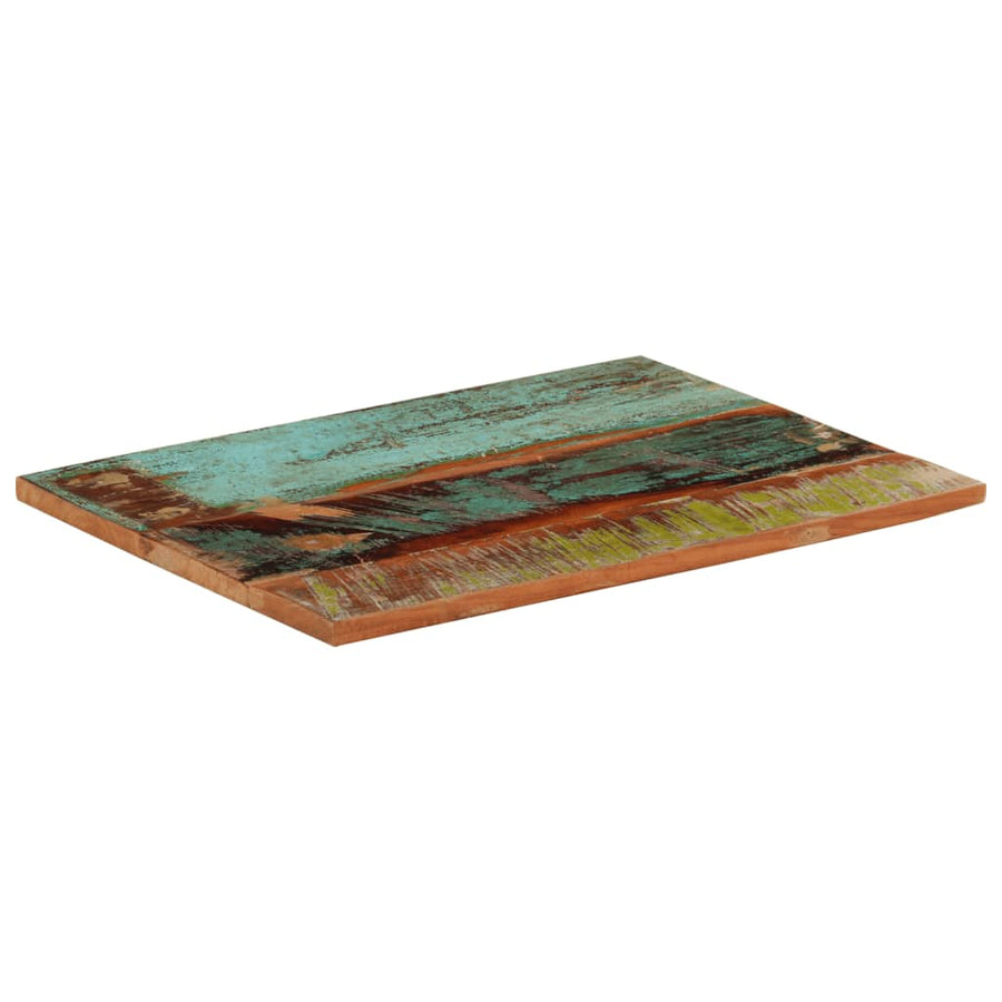 Tafelblad Rechthoekig 25-27 Mm 60X80 Cm Massief Gerecycled Hout 1 60 x 80 cm 25-27 mm