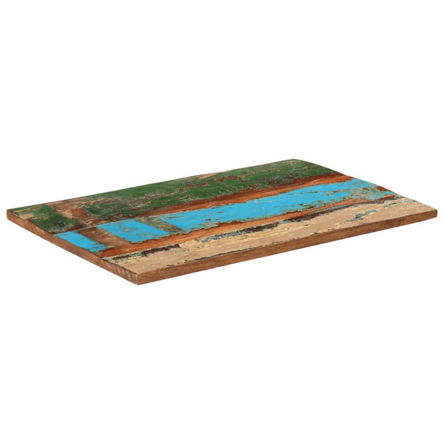 Tafelblad Rechthoekig 25-27 Mm 60X90 Cm 60 x 90 cm 25-27 mm massief gerecycled hout