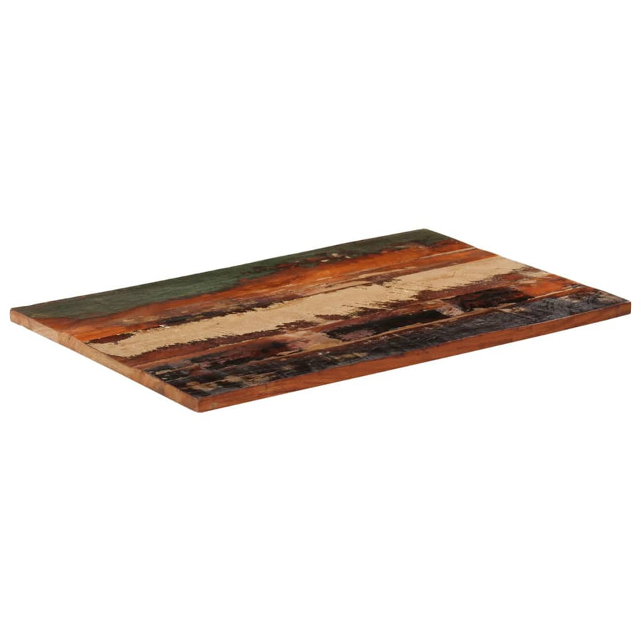 Tafelblad Rechthoekig 25-27 Mm 60X90 Cm 60 x 90 cm 25-27 mm massief gerecycled hout