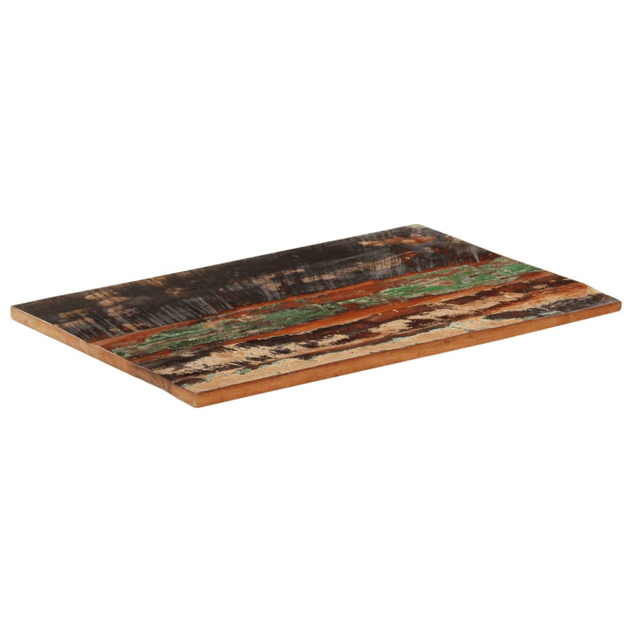 Tafelblad Rechthoekig 25-27 Mm 60X90 Cm 60 x 90 cm 25-27 mm massief gerecycled hout