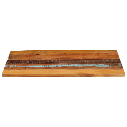 Tafelblad Rechthoekig 25-27 Mm 60X00Cm 60 x 100 cm 25-27 mm massief gerecycled hout
