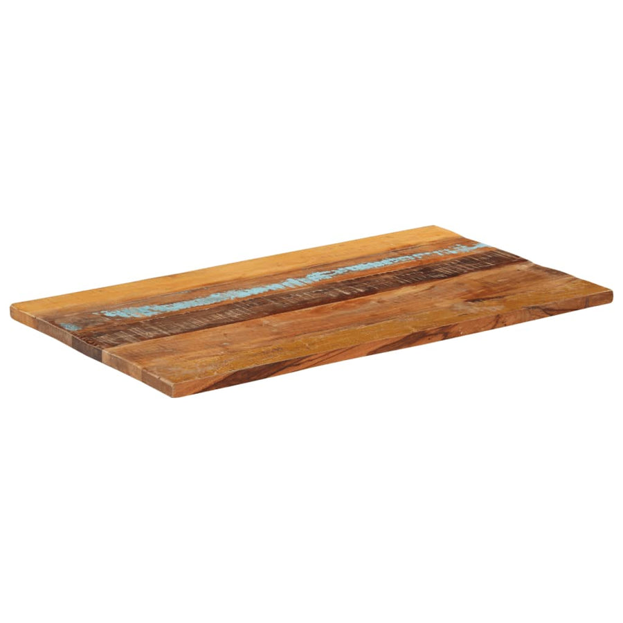 Tafelblad Rechthoekig 25-27 Mm 60X00Cm 60 x 100 cm 25-27 mm massief gerecycled hout