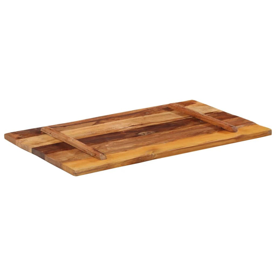 Tafelblad Rechthoekig 25-27 Mm 60X00Cm 60 x 100 cm 25-27 mm massief gerecycled hout