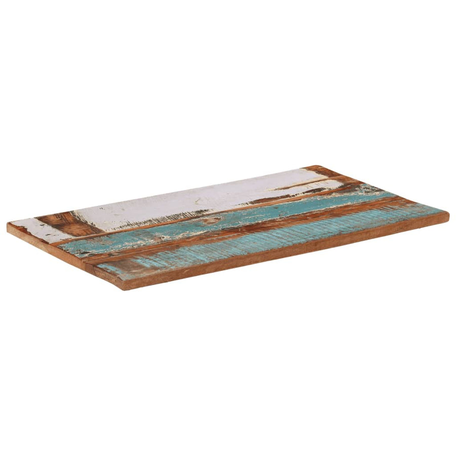 Tafelblad Rechthoekig 25-27 Mm 60X00Cm 60 x 100 cm 25-27 mm massief gerecycled hout