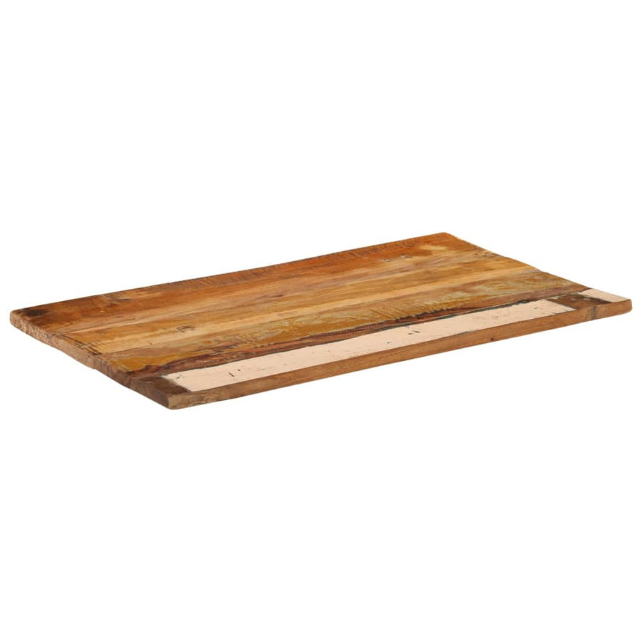 Tafelblad Rechthoekig 25-27 Mm 60X00Cm 60 x 100 cm 25-27 mm massief gerecycled hout