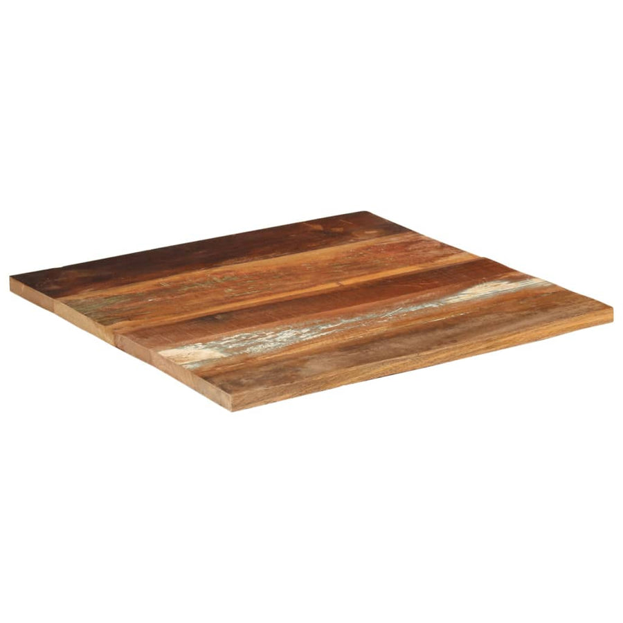 Tafelblad Vierkant 25-27 Mm 70X70 Cm 70 x 70 cm 25-27 mm massief gerecycled hout