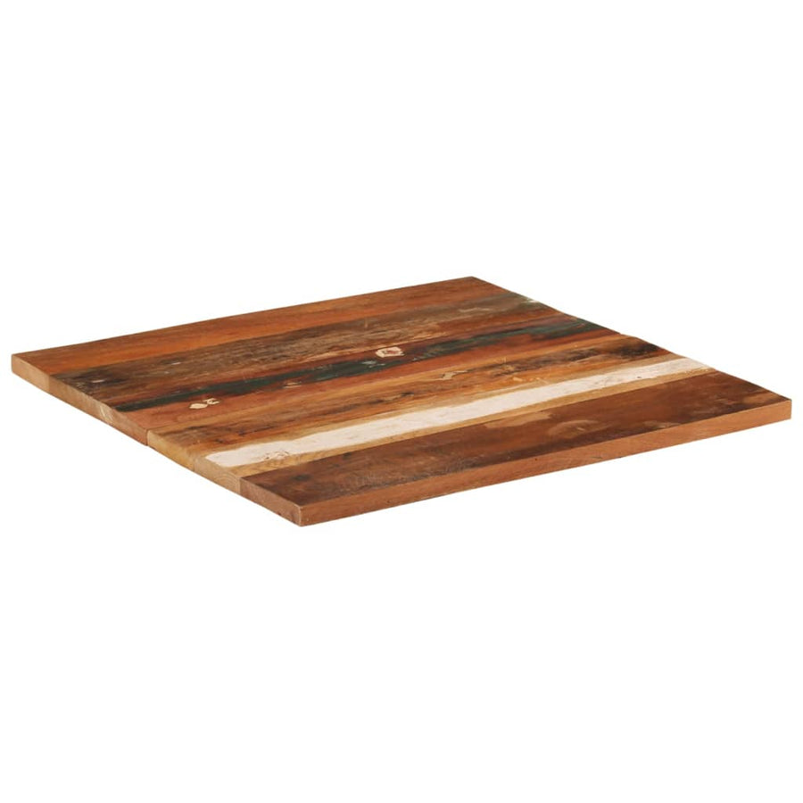 Tafelblad Vierkant 25-27 Mm 70X70 Cm 70 x 70 cm 25-27 mm massief gerecycled hout