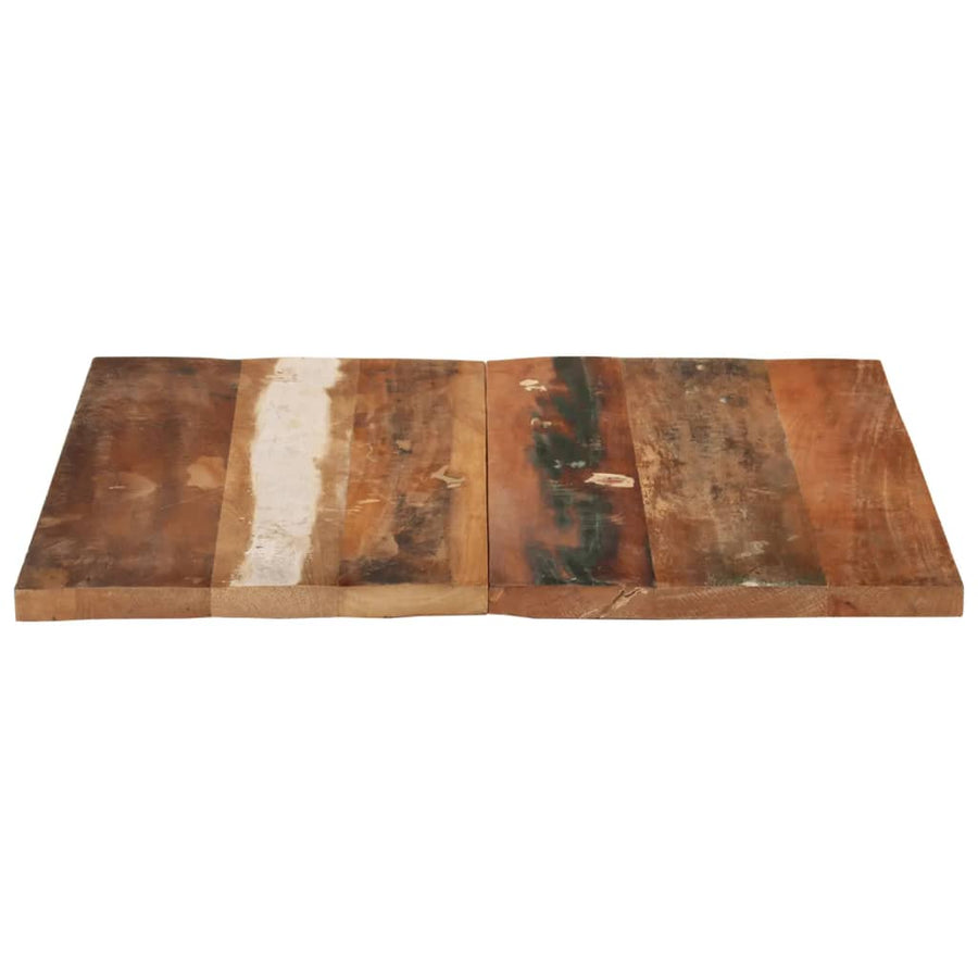 Tafelblad Vierkant 25-27 Mm 70X70 Cm 70 x 70 cm 25-27 mm massief gerecycled hout