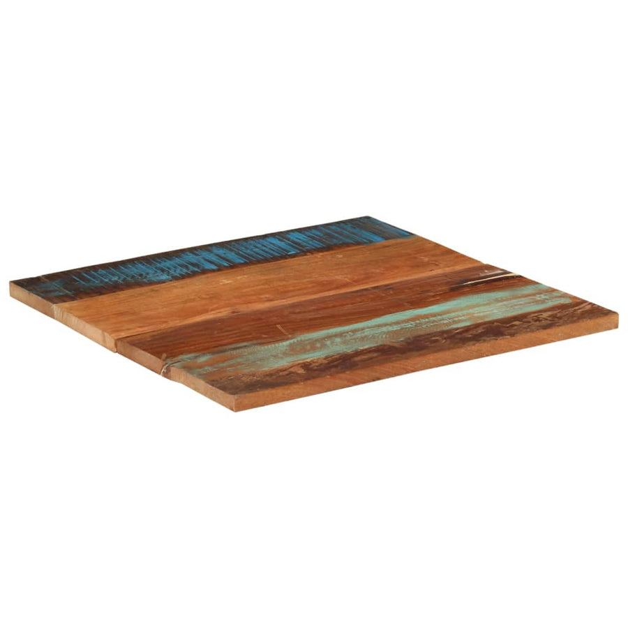 Tafelblad Vierkant 25-27 Mm 70X70 Cm 70 x 70 cm 25-27 mm massief gerecycled hout