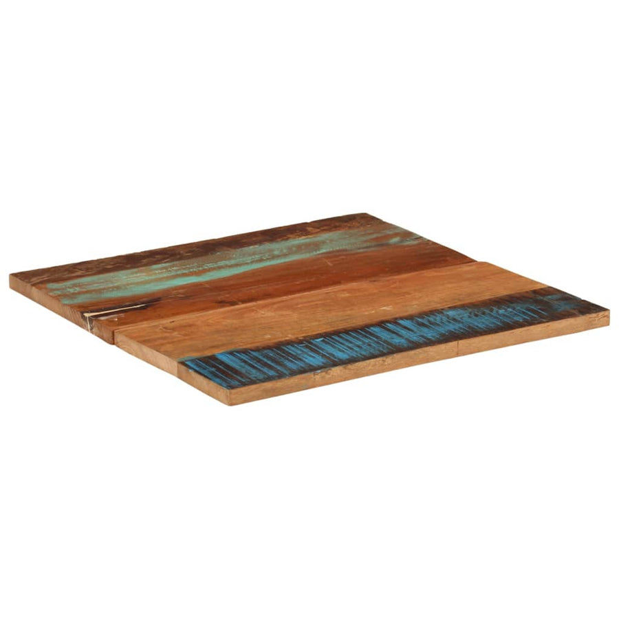 Tafelblad Vierkant 25-27 Mm 70X70 Cm 70 x 70 cm 25-27 mm massief gerecycled hout