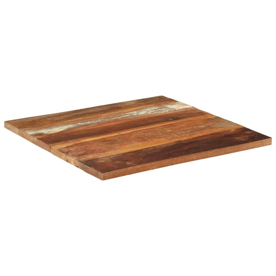 Tafelblad Vierkant 25-27 Mm 70X70 Cm 70 x 70 cm 25-27 mm massief gerecycled hout