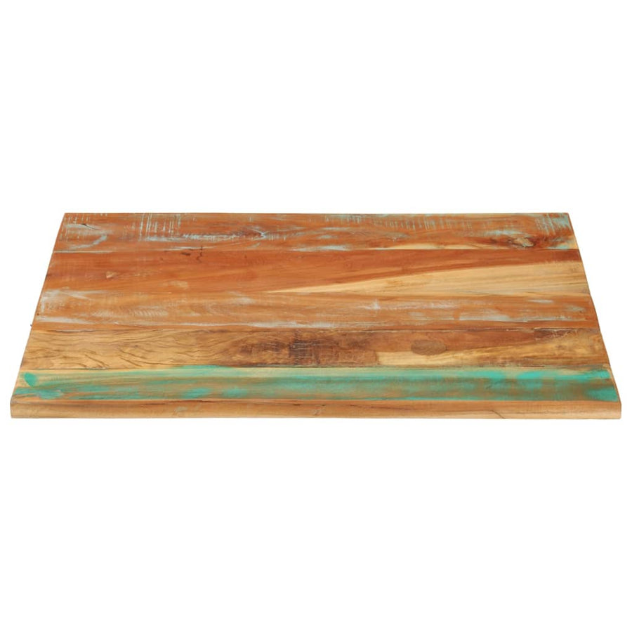 Tafelblad Rechthoekig 25-27 Mm 70X80 Cm 70 x 80 cm 25-27 mm massief gerecycled hout