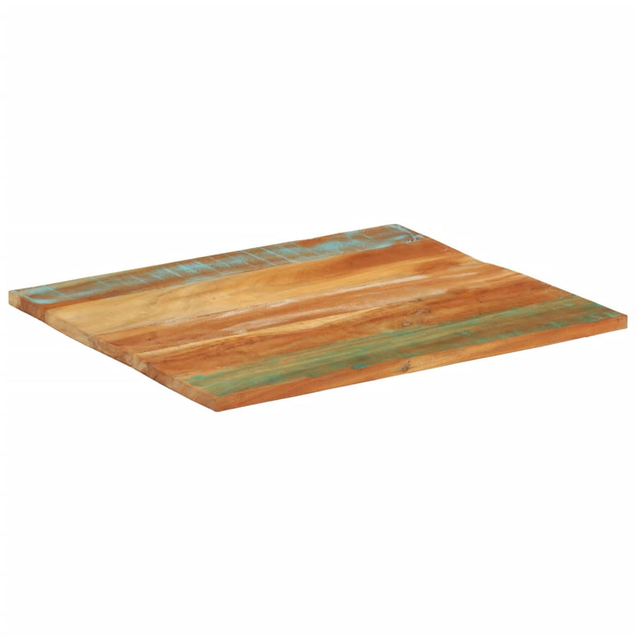 Tafelblad Rechthoekig 25-27 Mm 70X80 Cm 70 x 80 cm 25-27 mm massief gerecycled hout