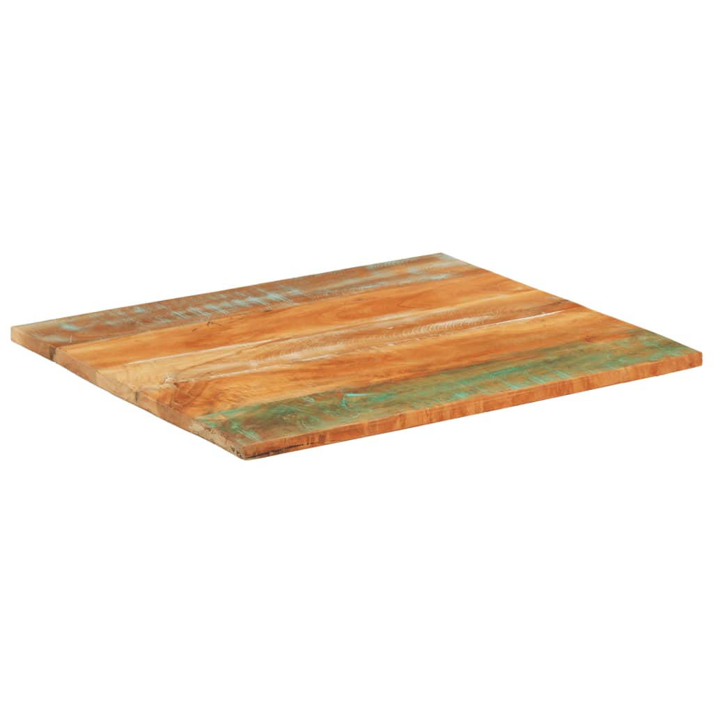 Tafelblad Rechthoekig 25-27 Mm 70X80 Cm 70 x 80 cm 25-27 mm massief gerecycled hout