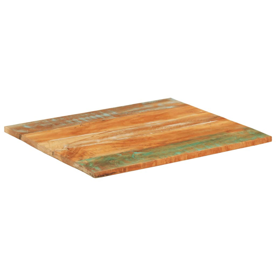 Tafelblad Rechthoekig 25-27 Mm 70X80 Cm 70 x 80 cm 25-27 mm massief gerecycled hout
