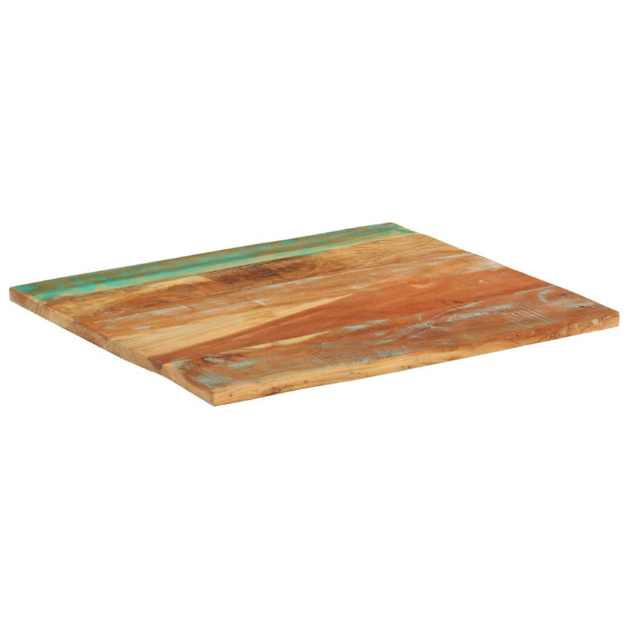 Tafelblad Rechthoekig 25-27 Mm 70X80 Cm 70 x 80 cm 25-27 mm massief gerecycled hout