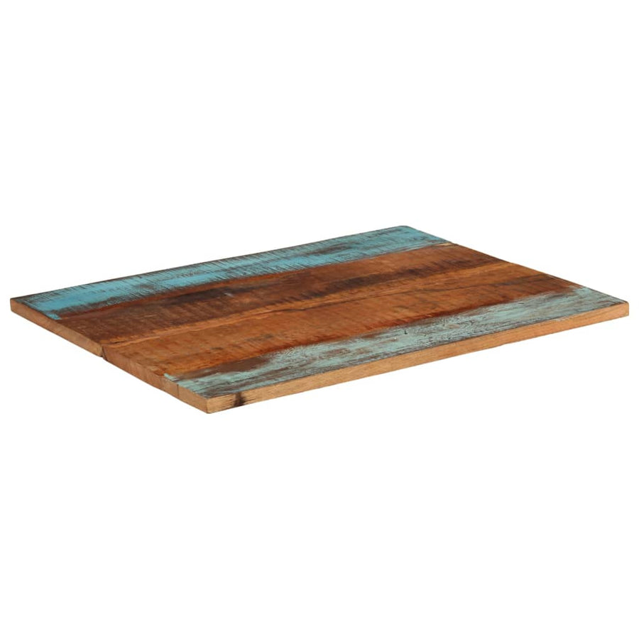 Tafelblad Rechthoekig 25-27 Mm 70X90 Cm 70 x 90 cm 25-27 mm massief gerecycled hout