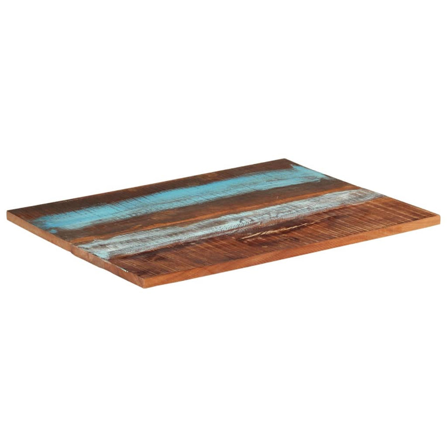 Tafelblad Rechthoekig 25-27 Mm 70X90 Cm 70 x 90 cm 25-27 mm massief gerecycled hout