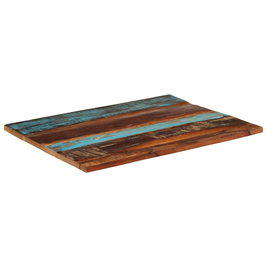 Tafelblad Rechthoekig 25-27 Mm 70X90 Cm 70 x 90 cm 25-27 mm massief gerecycled hout