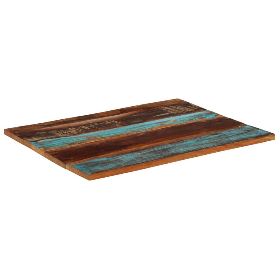 Tafelblad Rechthoekig 25-27 Mm 70X90 Cm 70 x 90 cm 25-27 mm massief gerecycled hout