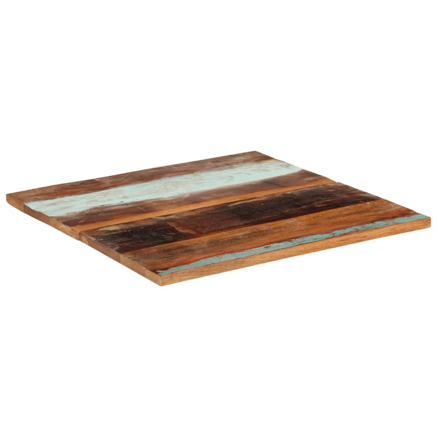 Tafelblad Vierkant 25-27 Mm 80X80 Cm 80 x 80 cm 25-27 mm massief gerecycled hout