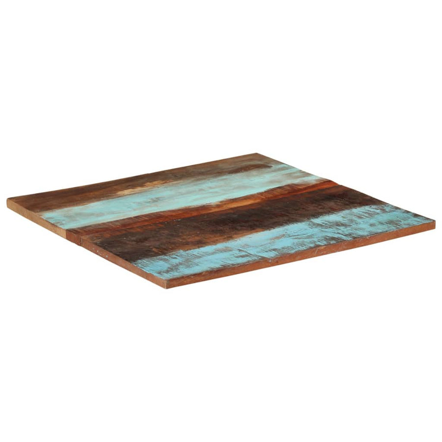 Tafelblad Vierkant 25-27 Mm 80X80 Cm 80 x 80 cm 25-27 mm massief gerecycled hout